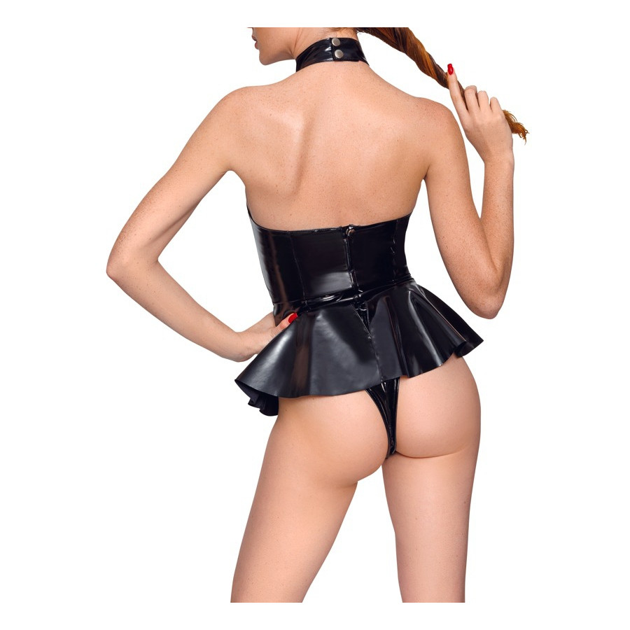 Body avec jupe VINYL BODY SKIRT Noir