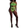Body à encolure grecque Vert Fluo