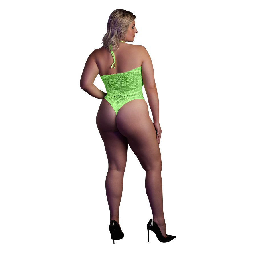 Body Filet Dos nu Vert Fluo