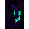 Body à encolure grecque Vert Fluo
