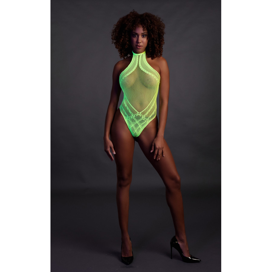 Body Filet Dos nu Vert Fluo