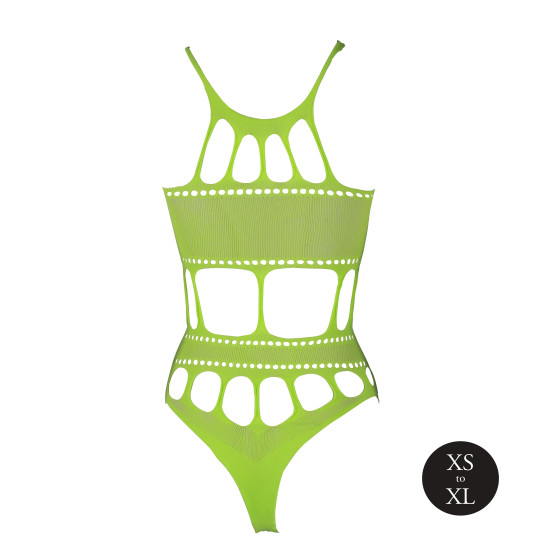 Body à encolure grecque Vert Fluo