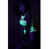 Body à encolure grecque Vert Fluo
