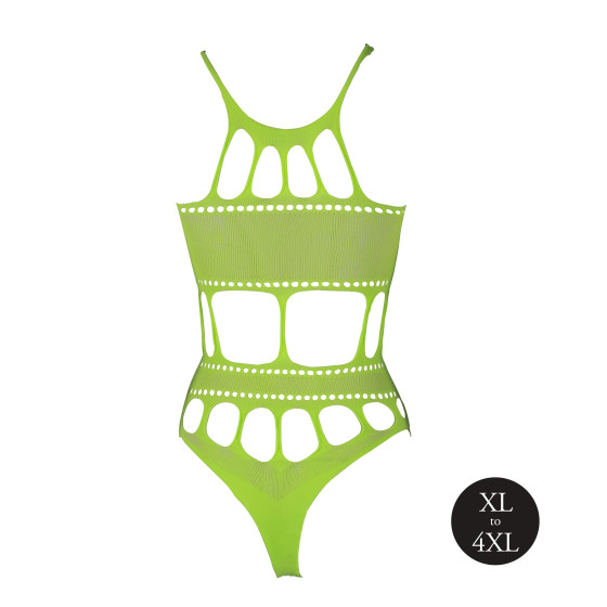 Body à encolure grecque Vert Fluo