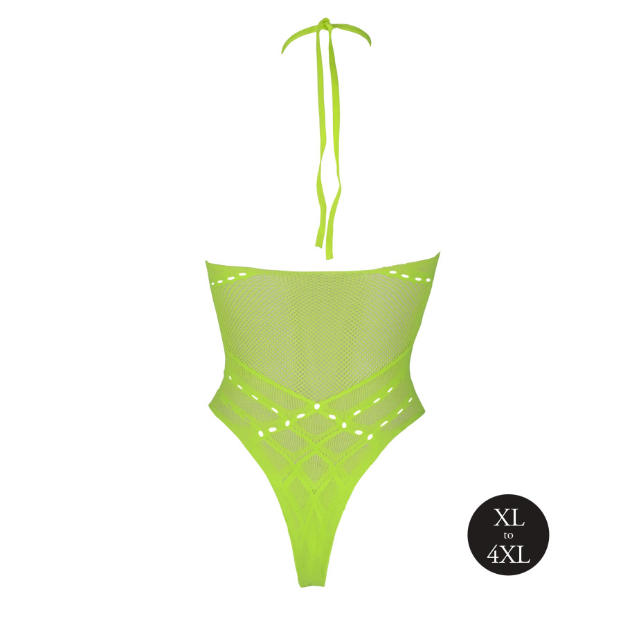 Body Filet Dos nu Vert Fluo