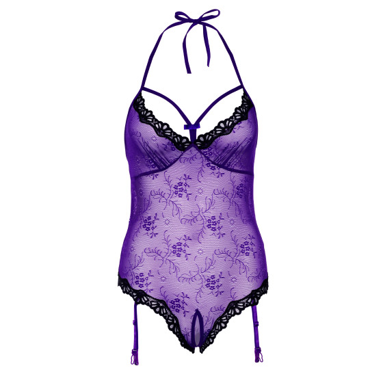 Body avec porte-jarretelles Violet