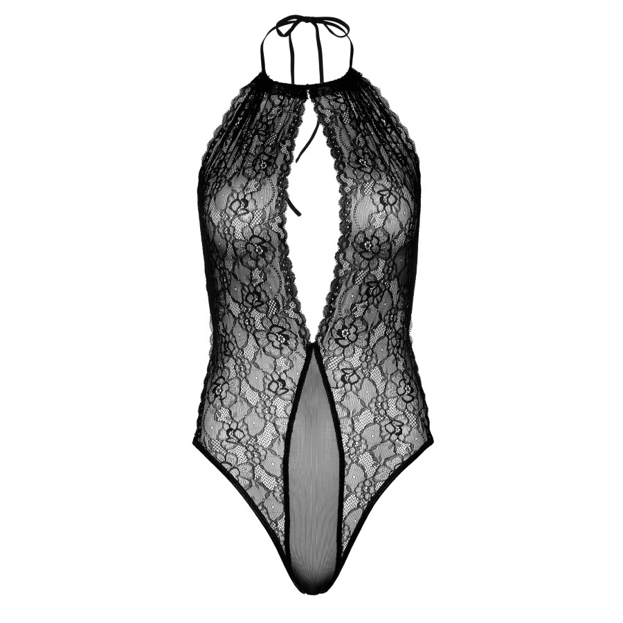 Body Deep-V Lace Noir