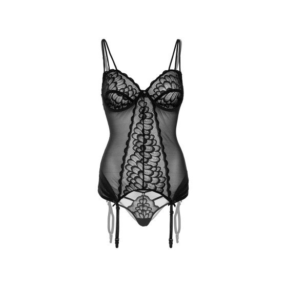 Bustier Porte-Jarretelles Lace Cami Noir