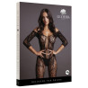 Combi sexy Lace Sleeved Noir