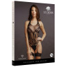 Body ouvert effet porte-jarretelles Jade - Noir