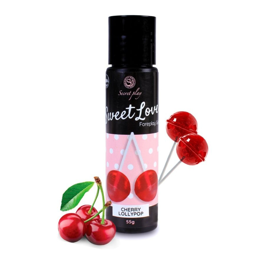 Lubrifiant comestible Sweet Love Cerise 60ml Lubrifiant comestible Sweet Love Cerise 60ml