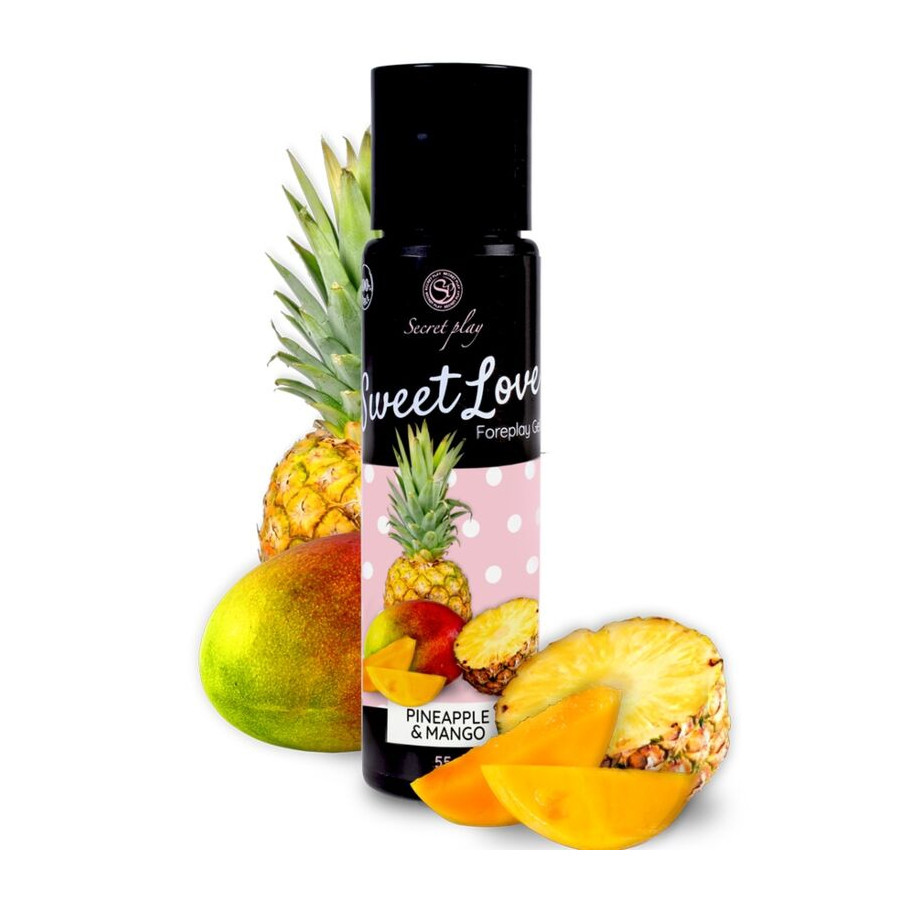 Lubrifiant comestible Sweet Love Ananas-Mangue 60ml Lubrifiant comestible Sweet Love Ananas-Mangue 60ml