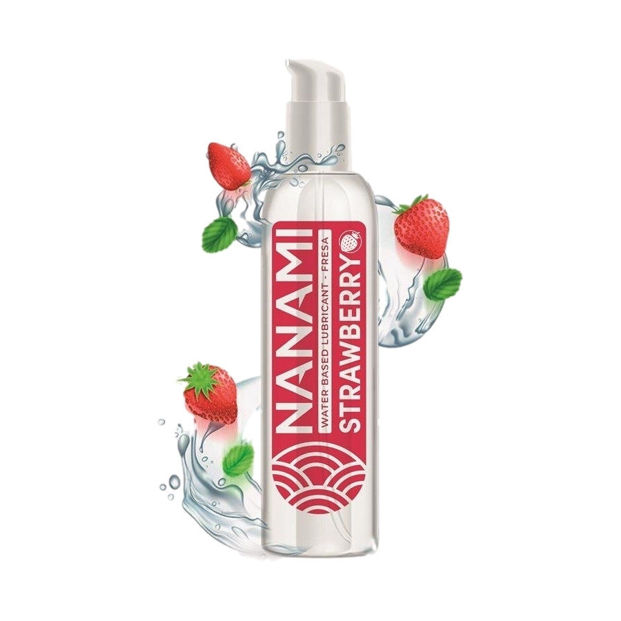 Lubrifiant aromatisé Fraise NANAMI Strawberry 150ml Lubrifiant aromatisé Fraise NANAMI Strawberry 150ml