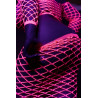 Bustier et Robe Filet Épaules dénudées Rose Fluo