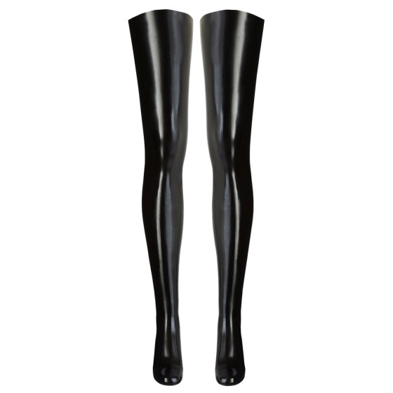 Bas en latex Noirs