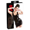 Robe wetlook Latex Irina - Noir