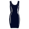 Robe wetlook Latex Irina - Noir