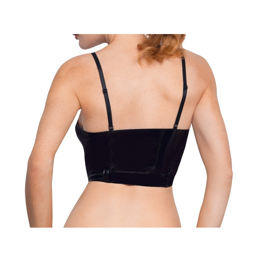 Top VINYL ZIP Noir