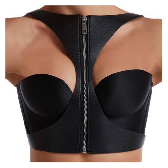 Corset SM Vinyle Noir