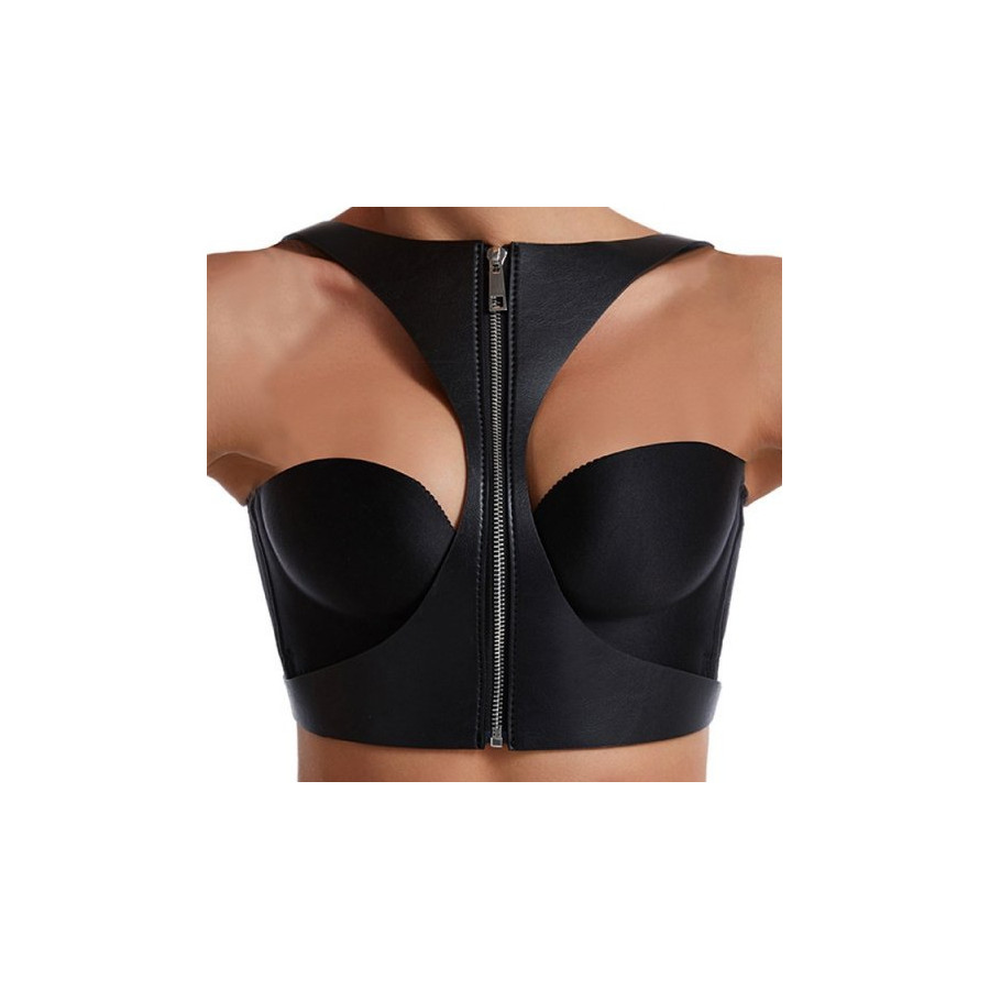 Corset SM Vinyle Noir