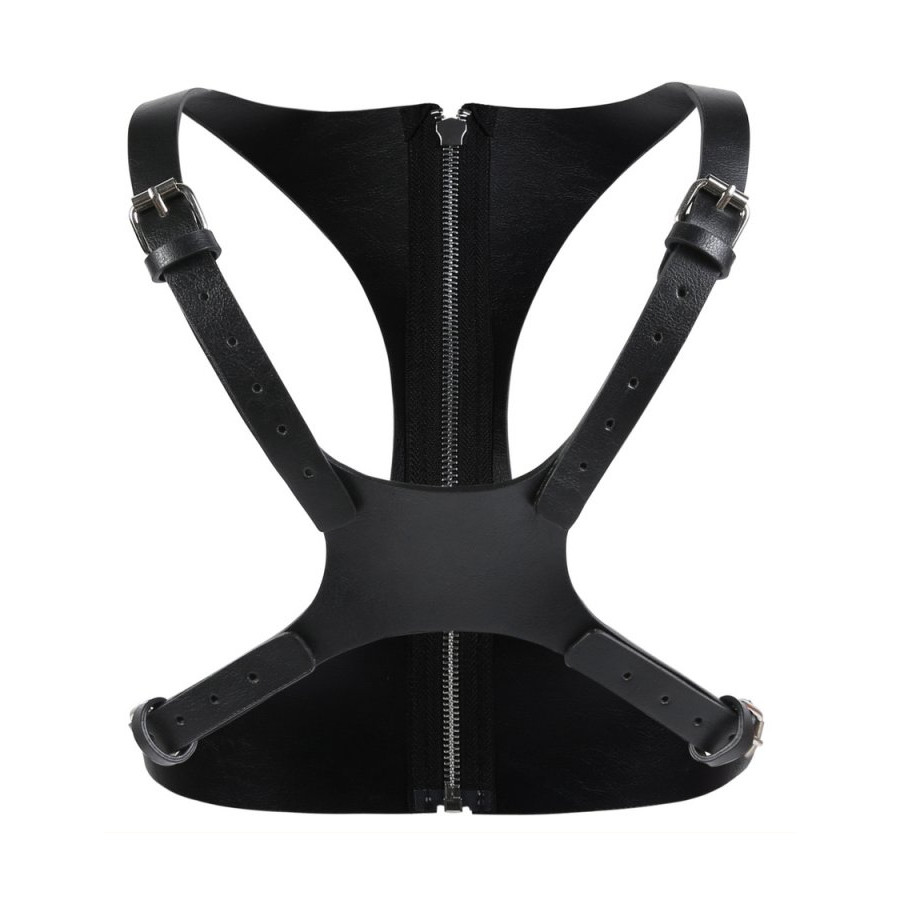 Corset SM Vinyle Noir