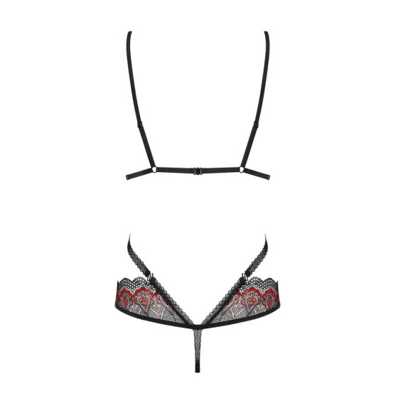 Tenue Meggie Teddy - Noire et rouge
