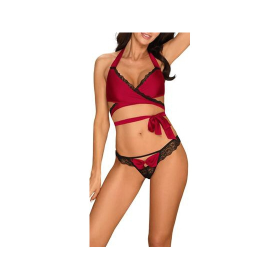 Ensemble Sensuelia 2 Pièces - Noir et Rouge