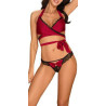 Ensemble Sensuelia 2 Pièces - Noir et Rouge