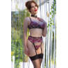 Ensemble Florissa 4 pièces Noir-Rose