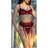 Ensemble Florissa 4 Pièces Rouge