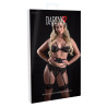 Ensemble Heart lace Garter 4 Pièces Noir