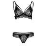 Ensemble Lace Bra 2 Pièces Noir