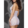 Nuisette dos nu en dentelle - Blanche