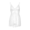 Nuisette + String Babydoll Blanc
