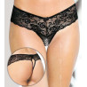 String ouvert Elizaveta - Noir