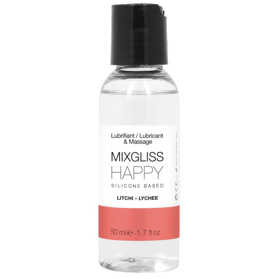 Lubrifiant silicone MixGliss Happy - Litchi 50ml