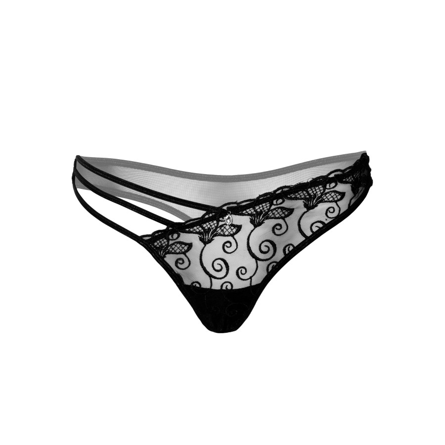 String Very Emb Noir