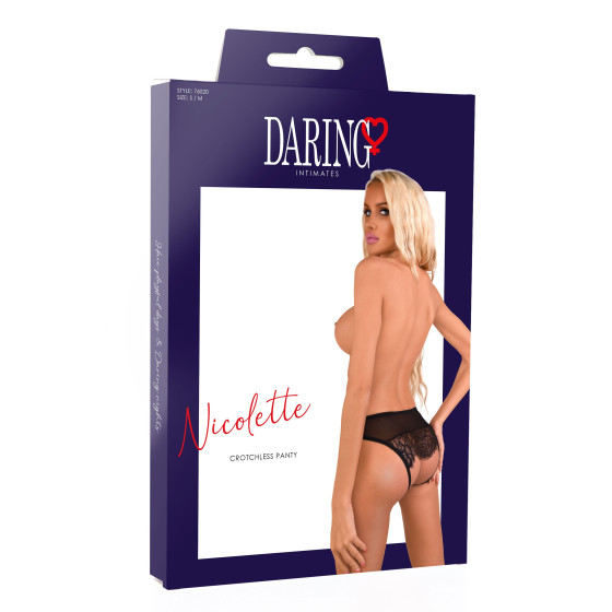 Culotte Ouverte Arrière Nicolette Noire