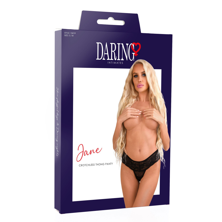 String en dentelle Jane Noir