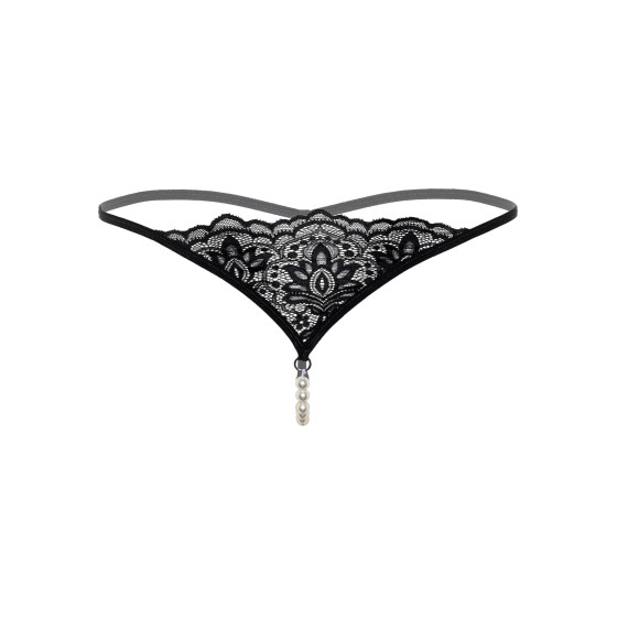 String avec perles Pearl Noir