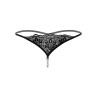 String avec perles Pearl Noir