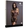 Robe sexy High Lace Neck Net Noir
