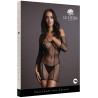 Robe sexy Duo Net Sleeved Noir