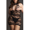Robe sexy Grande Taille CRISS CROSS NECK - Noir