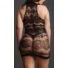 Robe sexy Grande Taille CRISS CROSS NECK - Noir