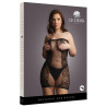 Robe sexy Grande Taille Strapless - Noir