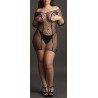 Robe Grande Taille DUO NET SLEEVED - Noir