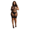 Robe sexy Grande Taille HIGH LACE Noire