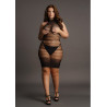 Robe sexy Grande Taille HIGH LACE Noire