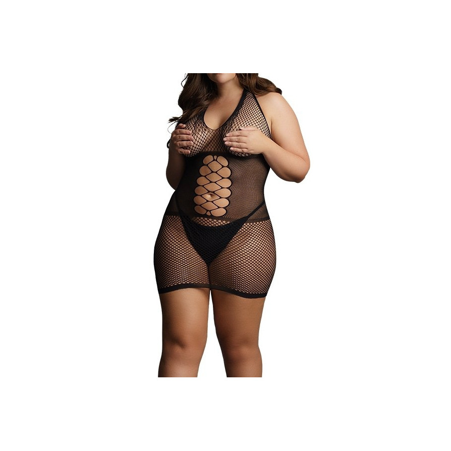 Robe sexy Grande Taille PEEK-A-BOO Noire